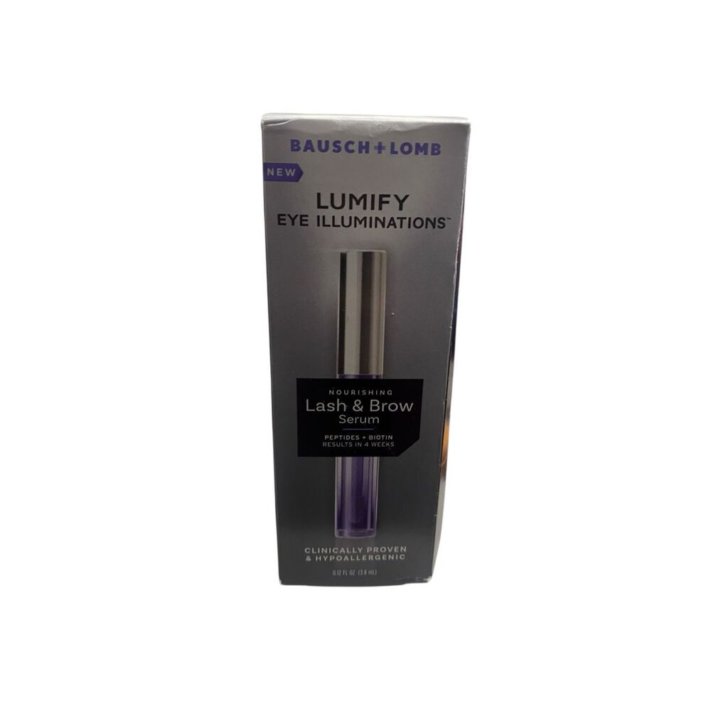 Bausch + Lomb Lumify Eye Illuminations Lash & Brow Serum – Peptides + Biotin New